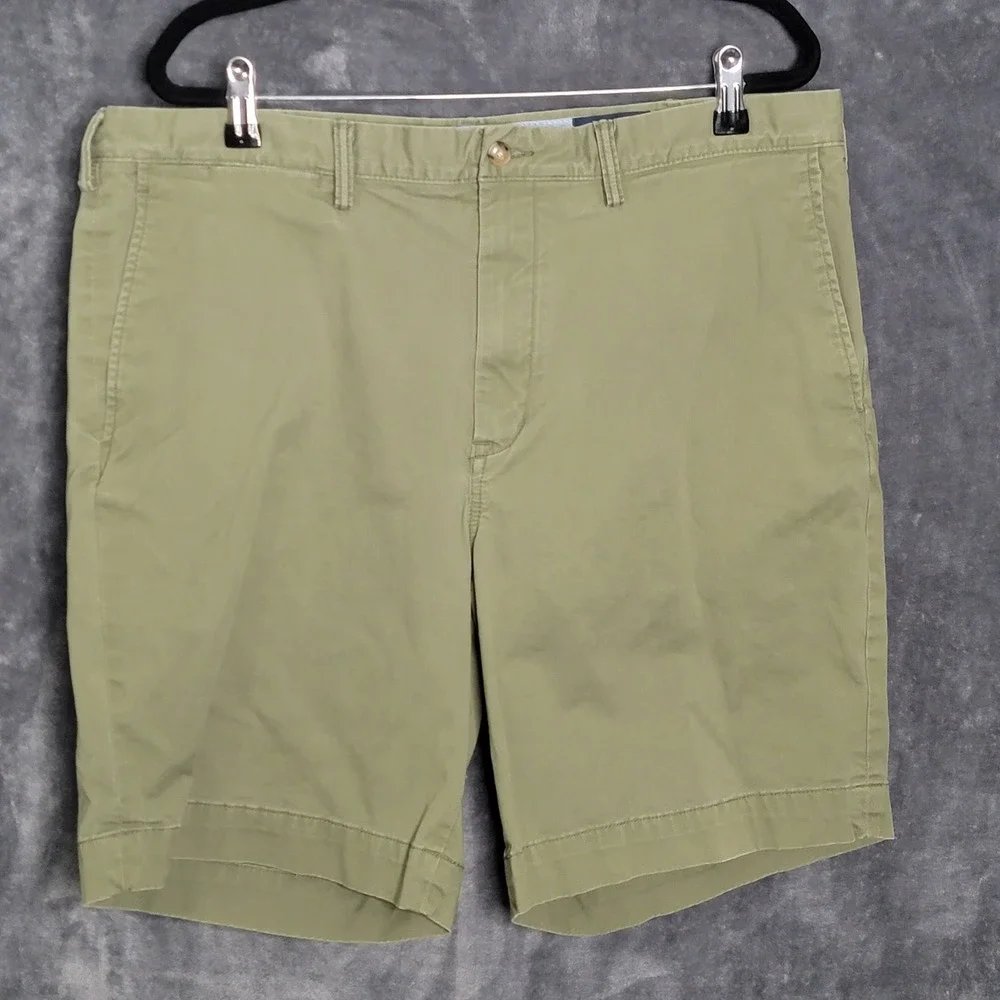Polo Ralph Lauren Chino Shorts Mens 38 Blue Grey Green Stretch Bundle Preppy Dad - Picture 9 of 16